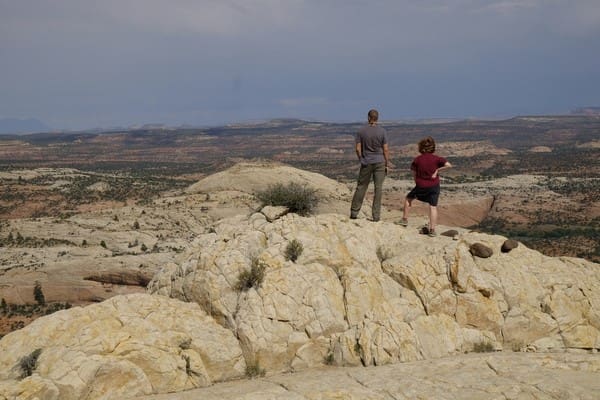 people looking at landscape