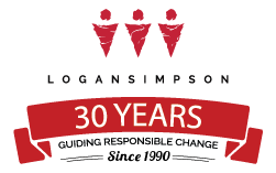 Logan Simpson's 30th Anniversary Logo