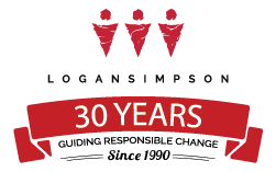 Logan Simpson's 30th Anniversary Logo